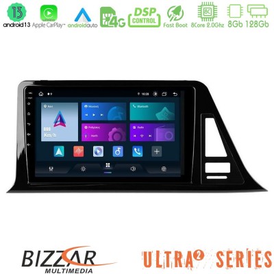 Bizzar Ultra Series Toyota CH-R 8core Android13 8+128GB Navigation Multimedia Tablet 9