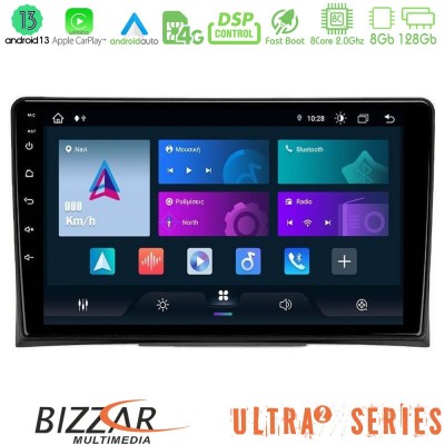 Bizzar Ultra Series VW Transporter 2003-2015 8Core Android13 8+128GB Navigation Multimedia Tablet 9