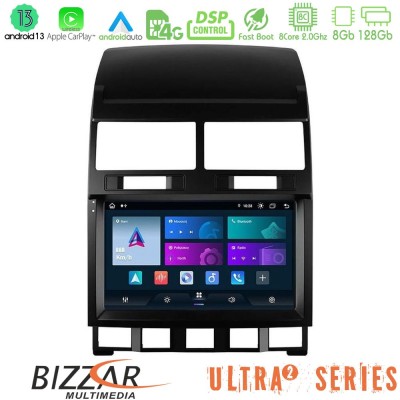 Bizzar Ultra Series VW Touareg 2002 – 2010 8core Android13 8+128GB Navigation Multimedia Tablet 9