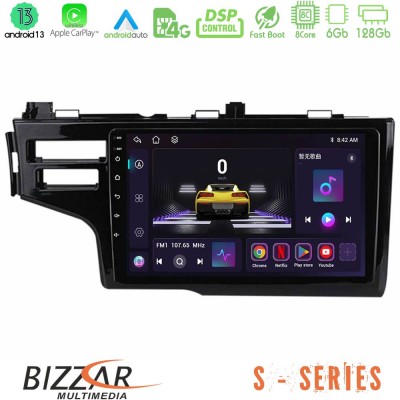 Bizzar S Series Honda Jazz 2013-2020 8Core Android13 6+128GB Navigation Multimedia Tablet 9