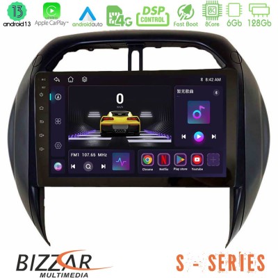 Bizzar S Series Toyota RAV4 2001-2005 (Auto A/C) 8Core Android13 6+128GB Navigation Multimedia Tablet 9