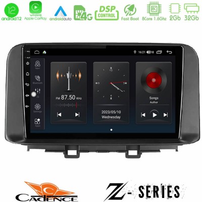 Cadence Z Series Hyundai Kona 2018-2023 8core Android12 2+32GB Navigation Multimedia Tablet 10