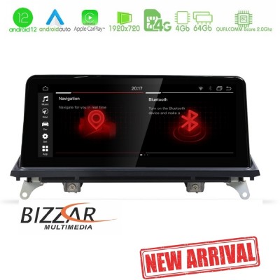 Bizzar QL Series Android12 8core 4+64GB BMW X5 & X6 με CCC Navigation Multimedia Station 10.25