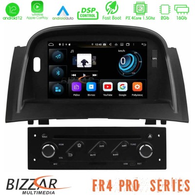 Bizzar FR4 Pro Series Renault Megane 2 Android 12 4core (2+16GB) Multimedia Station