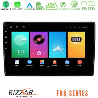 Bizzar FR8 Series FR8 Series 8Core Android13 2+32GB Navigation Multimedia Tablet 10