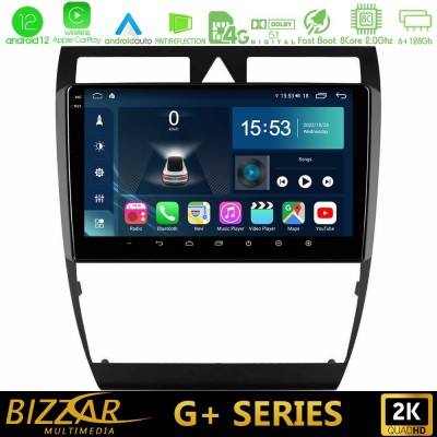 Bizzar G+ Series Audi A6 (C5) 1997-2004 8core Android12 6+128GB Navigation Multimedia Tablet 9