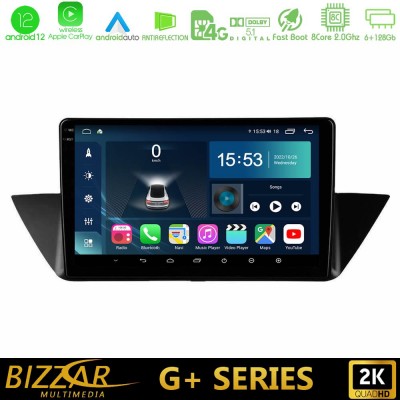 Bizzar G+ Series BMW Χ1 E84 8Core Android12 6+128GB Navigation Multimedia Tablet 10