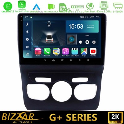Bizzar G+ Series Citroen C4L 8core Android12 6+128GB Navigation Multimedia Tablet 10