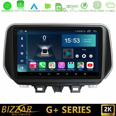Bizzar G+ Series Hyundai Tucson 2019-> 8Core Android12 6+128GB Navigation Multimedia Tablet 9