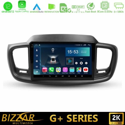 Bizzar G+ Series Kia Sorento 2018-2021 8Core Android12 6+128GB Navigation Multimedia Tablet 9