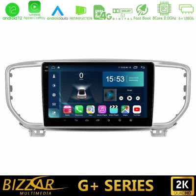 Bizzar G+ Series Kia Sportage 2018-2021 8Core Android12 6+128GB Navigation Multimedia Tablet 9