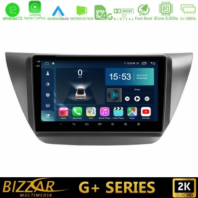 Bizzar G+ Series Mitsubishi Lancer 2004 – 2008 8core Android12 6+128GB Navigation Multimedia Tablet 9