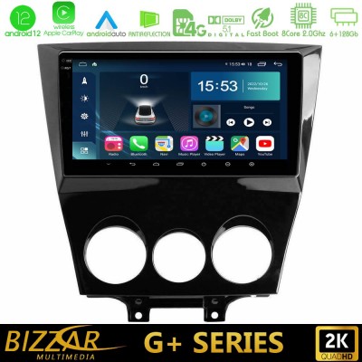 Bizzar G+ Series Mazda RX8 2008-2012 8Core Android12 6+128GB Navigation Multimedia Tablet 9