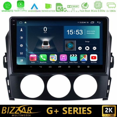 Bizzar G+ Series Mazda MX-5 2005-2015 8core Android12 6+128GB Navigation Multimedia Tablet 9