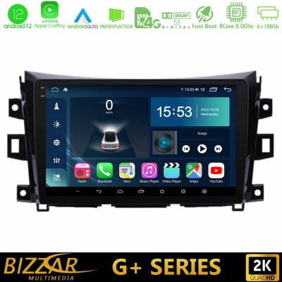 Bizzar G+ Series Nissan Navara NP300 8core Android12 6+128GB Navigation Multimedia Tablet 9