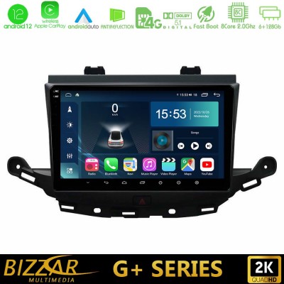 Bizzar G+ Series Opel Astra K 2015-2019 8core Android12 6+128GB Navigation Multimedia Tablet 9
