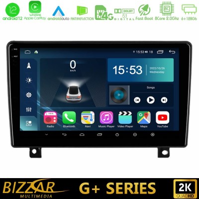 Bizzar G+ Series Opel Astra H 8Core Android12 6+128GB Navigation Multimedia Tablet 9