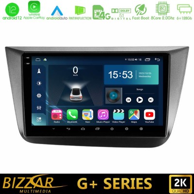 Bizzar G+ Series Seat Altea 2004-2015 8core Android12 6+128GB Navigation Multimedia Tablet 9