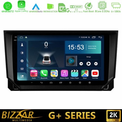 Bizzar G+ Series Seat Arona/Ibiza 8core Android12 6+128GB Navigation Multimedia Tablet 9