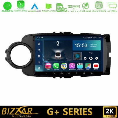 Bizzar G+ Series Toyota Yaris 8core Android12 6+128GB Navigation Multimedia Tablet 9
