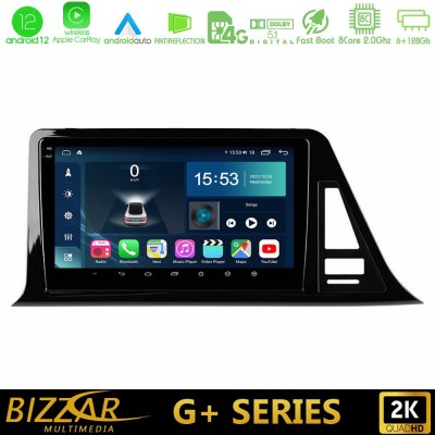 Bizzar G+ Series Toyota CH-R 8core Android12 6+128GB Navigation Multimedia Tablet 9