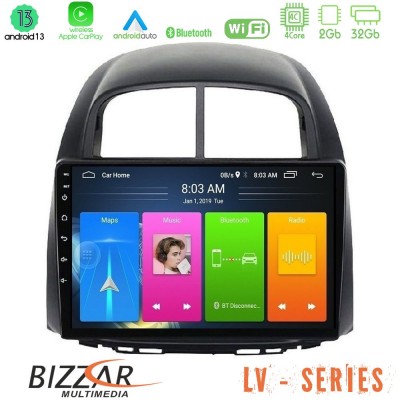 Bizzar LV Series Daihatsu Sirion/Subaru Justy 4Core Android 13 2+32GB Navigation Multimedia Tablet 10