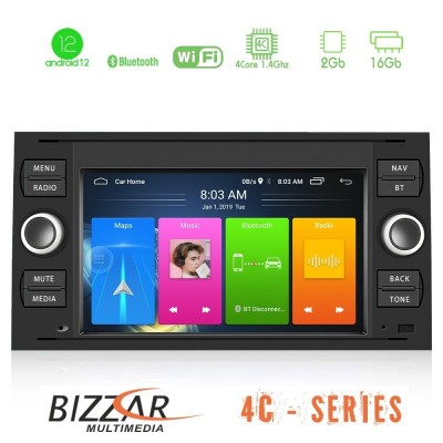 Bizzar Ford Old 4core Android12 2+16GB Navigation Multimedia Deckless 7
