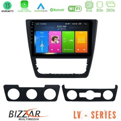 Bizzar LV Series Skoda Yeti 2009-> 4Core Android 13 2+32GB Navigation Multimedia Tablet 10