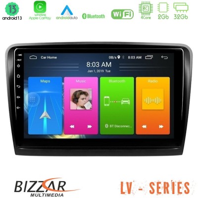 Bizzar LV Series Skoda Superb 2008-2015 4Core Android 13 2+32GB Navigation Multimedia Tablet 10
