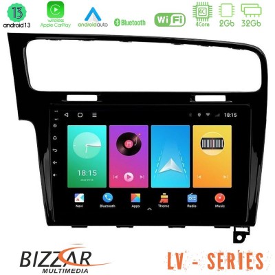 Bizzar LV Series VW GOLF 7 4Core Android 13 2+32GB Navigation Multimedia Tablet 10