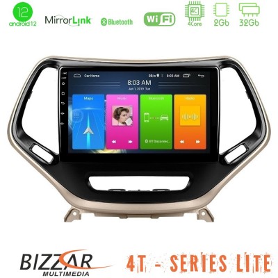 Bizzar 4T Series Jeep Cherokee 2014-2019 4Core Android12 2+32GB Navigation Multimedia Tablet 9