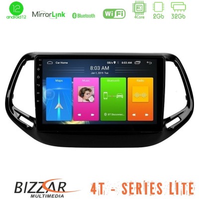 Bizzar 4T Series Jeep Compass 2017> 4Core Android12 2+32GB Navigation Multimedia Tablet 10