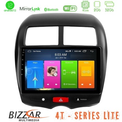 Bizzar 4T Series Mitsubishi ASX 4Core Android12 2+32GB Navigation Multimedia Tablet 10