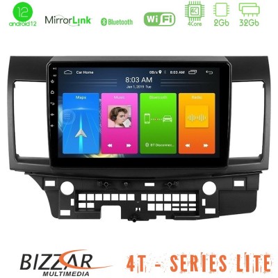 Bizzar 4T Series Mitsubishi Lancer 2008 – 2015 4Core Android12 2+32GB Navigation Multimedia Tablet 10