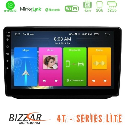 Bizzar 4T Series Skoda Fabia 2007-2014 4Core Android12 2+32GB Navigation Multimedia Tablet 10