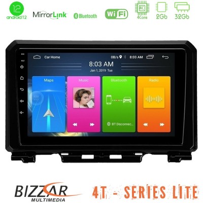 Bizzar 4T Series Suzuki Jimny 2018-2022 4Core Android12 2+32GB Navigation Multimedia Tablet 9