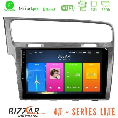 Bizzar 4T Series VW GOLF 7 4Core Android12 2+32GB Navigation Multimedia Tablet 10