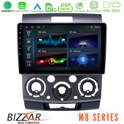 Bizzar M8 Series Ford Ranger/Mazda BT50 8core Android13 4+32GB Navigation Multimedia Tablet 9
