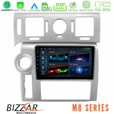 Bizzar M8 Series Hummer H2 2008-2009 8core Android13 4+32GB Navigation Multimedia Tablet 9