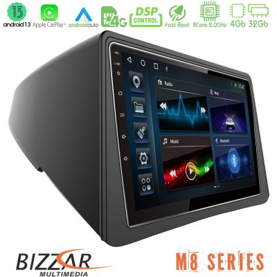 Bizzar M8 Series Opel Mokka 8core Android13 4+32GB Navigation Multimedia Tablet 9