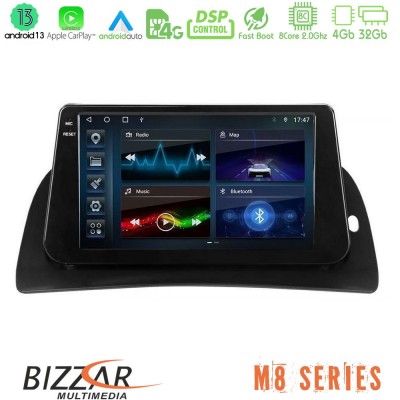 Bizzar M8 Series Renault Kangoo 2015-2018 8Core Android13 4+32GB Navigation Multimedia Tablet 9