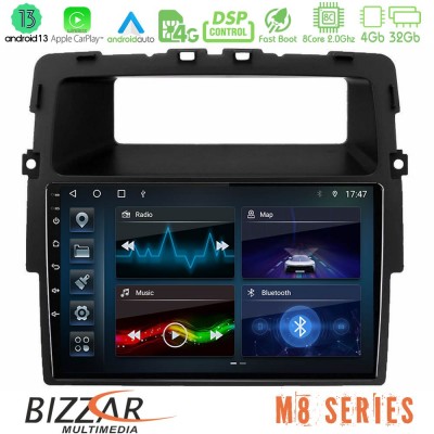 Bizzar M8 Series Renault/Nissan/Opel 8Core Android13 4+32GB Navigation Multimedia Tablet 10″