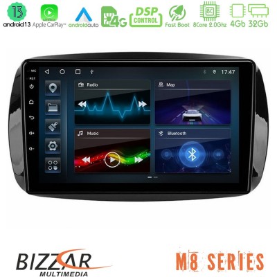 Bizzar M8 Series Smart 453 8core Android13 4+32GB Navigation Multimedia Tablet 9