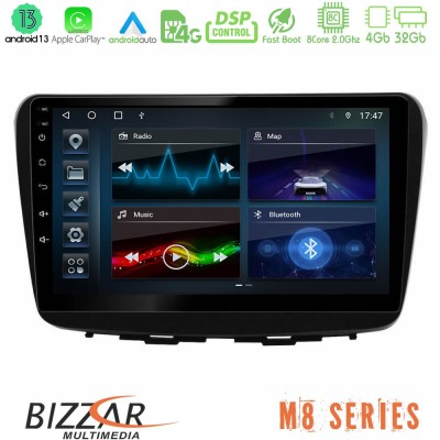 Bizzar M8 Series Suzuki Baleno 2016-2021 8core Android13 4+32GB Navigation Multimedia Tablet 9