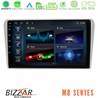 Bizzar M8 Series Toyota Avensis T25 02/2003 – 2008 8core Android13 4+32GB Navigation Multimedia Tablet 9
