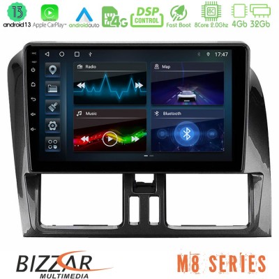 Bizzar M8 Series Volvo XC60 2009-2012 8core Android13 4+32GB Navigation Multimedia Tablet 9