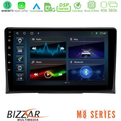 Bizzar M8 Series VW Transporter 2003-2015 8Core Android13 4+32GB Navigation Multimedia Tablet 9