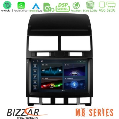 Bizzar M8 Series VW Touareg 2002 – 2010 8core Android13 4+32GB Navigation Multimedia Tablet 9