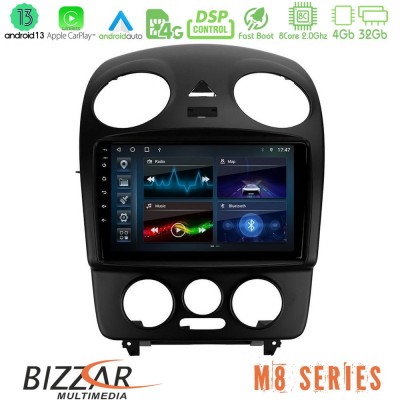 Bizzar M8 Series VW Beetle 8core Android13 4+32GB Navigation Multimedia Tablet 9