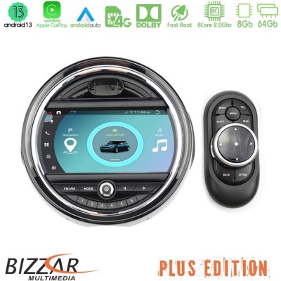 Bizzar OEM Mini Cooper F56/Countryman F60 8core Android13 8+64GB Navigation Multimedia System 9